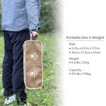 MellowCamp High Back Camping Chair, Oversized Comfort Design Collapsible Camp Chair with Pillow (Green)