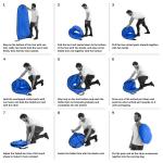 Pop Up Pod - Privacy Shower Tent, Dressing Room, or Portable Toilet Stall with Carry Bag for Camping, Beach, or Tailgate by Wakeman Outdoors (Blue)