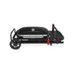 Weber Traveler® Portable Gas Grill (Liquid Propane) for Outdoor Cooking – Black, Porcelain-Enameled Lid, Side Table, Folding Portable Grill with Wheels for Camping, Tailgating & Travel