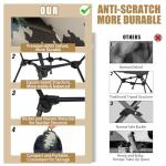 TUIKEN Ultralight Camping Chair Backpacking Chair, Portable Camp Chair with Cup Holder & Storage Bag, Lightweight Compact Folding Chair for Hiking, Travel, Picnic Mountaineering (Camo)