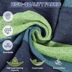 BieAziton Durable Hammocks 660 Lbs Capacity, Camping Essentials Hiking Gear Accessories Max 2 X Tree Straps & Carabiners & Duckbilled Buckle & Thicker Rope & Portable Carrying Bag Included (Blue)