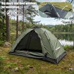 Backpacking Tent for Camping 1 Person Hiking Ultralight Tent for Waterproof Windproof Outdoor Two Doors Tents Easy Quick Setup Lightweight Instant Tents（1 Person）