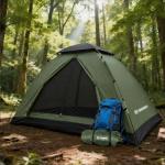 Backpacking Tent for Camping 1 Person Hiking Ultralight Tent for Waterproof Windproof Outdoor Two Doors Tents Easy Quick Setup Lightweight Instant Tents（1 Person）