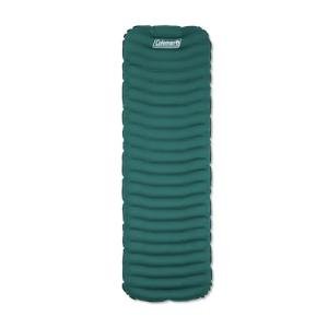 Coleman Inflatable Sleeping Pad Soft & Comfortable with Brushed Knit Surface, Easy Inflatation, Lightweight, Green