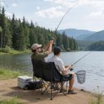 VEVOR Double Camping Chair, Oversized Two Person Camp Chair with 660 lbs Heavy Duty Support, with Dual Cup Holders, Wine Glass Holders, Magazine Straps, Carry Bags for Outdoor, Beach, 1 Pack