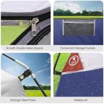 CAMPROS CP 4 Person Tent, Dome Tents for Camping with Rainfly, Waterproof Camping Tent Easy Set Up, Portable Family Tent with Large Mesh Window & Carry Bag for Outdoor Hiking