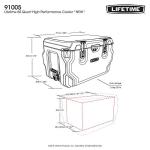 Lifetime 65‑Quart High Performance Hard Cooler, Up to 8‑Day Ice Retention, IGBC Bear‑Resistant Camping & Hunting Ice Chest with Bottle Opener