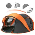 EchoSmile Instant Pop Up Camping Tent, 2/4/6 Person, Easy Setup Tent, Water Resistant Dome, Portable with Carry Bag