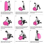 Pop Up Pod - Privacy Shower Tent, Dressing Room, or Portable Toilet Stall with Carry Bag for Camping, Beach, or Tailgate by Wakeman Outdoors (Pink)