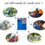 Tuphen Double Sleeping Bag, Sleeping Bag with 2 Pillows, Queen Size XL Bag for 2 People, Cold Warm Weather- 3 Seasons, Waterproof Adults Sleeping Bag for Camping, Backpacking or Hiking