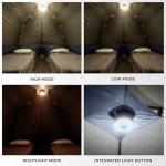 CORE 6 Person Lighted Dome Tent for Outdoor Family, Hiking, and Backpacking | Portable Dome Camp Tent with Storage Pockets for Camping Accessories