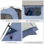 CORE 6 Person Lighted Dome Tent for Outdoor Family, Hiking, and Backpacking | Portable Dome Camp Tent with Storage Pockets for Camping Accessories