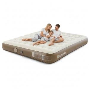 Naturehike Compact King Size Air Mattress with Built-in USB Rechargeable Pump, 992 lbs Max Support Inflatable Mattresses, Blow up Mattress Air Bed for Home, Camping, Guests, Travel