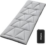 KingCamp Cot Pad for Camping, Comfortable Lightweight Mat, Puffy Soft Warm Non-Slip Cot Mattress Topper for Outdoor, Backpacking, 75"* 25", Grey