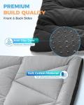 KingCamp Cot Pad for Camping, Comfortable Lightweight Mat, Puffy Soft Warm Non-Slip Cot Mattress Topper for Outdoor, Backpacking, 75"* 25", Grey