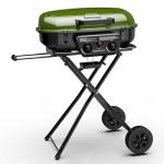 Brand-Man Propane Gas Grill, Portable Standup Grill with Folding Cart & Push-Button Ignition, Ideal for Camping, Tailgating, BBQ, Backyard, Patio & More