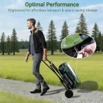 Brand-Man Propane Gas Grill, Portable Standup Grill with Folding Cart & Push-Button Ignition, Ideal for Camping, Tailgating, BBQ, Backyard, Patio & More