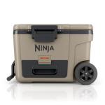 Ninja | Cooler | FrostVault 45QT Cooler with Wheels | Insulated with Temp Dry Storage Drawer | Keeps Ice Cold for Days | for The Beach, Camping, Picnics & More | Birch Beige | FB245CS