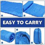 Junkin 12 Pcs Camping Sleeping Bag Bulk for Homeless 4 Seasons Cold Warm Weather Sleeping Bags Waterproof Lightweight with Compression Bag Camping Gear Equipment for Adults Backpacking Hiking