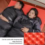 2 Person Camping Foam Sleeping Pad Lightweight Closed Cell Folding Camping Mat Double Camping Mattress Portable for Outdoor Hiking Mountaineering Orange