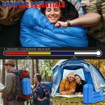 Junkin 12 Pcs Camping Sleeping Bag Bulk for Homeless 4 Seasons Cold Warm Weather Sleeping Bags Waterproof Lightweight with Compression Bag Camping Gear Equipment for Adults Backpacking Hiking