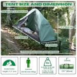 Lay Flat Hammock Tent - Waterproof Hammocks Tents for Camping with Mosquito net - Ultra Light Rain and Fly Proof Sleeping shelter Hybrid Hammok for Adults - All Weather and Seasons