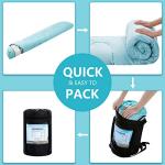 ORTHOMTEX Sleeping Bags for Adults,Kids & Girls-Warm & Cold Weather Lightweight Waterproof Sleeping Bag Backpack,Great for 3-4 Seasons Hiking,Camping and Outdoor Mountaineering(Sky Blue/Left Zip)