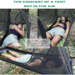 Lay Flat Hammock Tent - Waterproof Hammocks Tents for Camping with Mosquito net - Ultra Light Rain and Fly Proof Sleeping shelter Hybrid Hammok for Adults - All Weather and Seasons