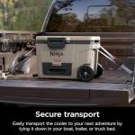 Ninja | Cooler | FrostVault 45QT Cooler with Wheels | Insulated with Temp Dry Storage Drawer | Keeps Ice Cold for Days | for The Beach, Camping, Picnics & More | Birch Beige | FB245CS
