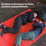2 Person Camping Foam Sleeping Pad Lightweight Closed Cell Folding Camping Mat Double Camping Mattress Portable for Outdoor Hiking Mountaineering Orange
