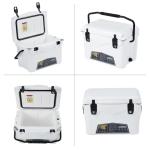 Portable Ice Chest Cooler Box, Heavy Duty Insulated Small Camping Cooler with 5-Day Ice Retention, for Beach, BBQ, Fishing, Picnics & Outdoor Adventures