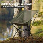 CAMEL CROWN Camping Chair Heavy Duty Backpacking Chair - Ultra-Light Folding Chair with Carry Bag, Portable Compact for Outdoor, Lawn, Hiking, Beach, Picnic