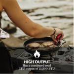 GasOne 2-Burner Portable Camp Stove - High Output 15,300 BTU - With Durable Carrying Case, Automatic Ignition, Safety Features, Perfect for Camping, Hiking, Tailgating, and Emergency Preparedness
