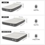 Naturehike Pillow Top Plush Compact King Air Mattress with Rechargeable Built-in Pump, 992 LBS Support, Blow Up Bed with Annular Air Column Structure, Inflatable Airbed for Home, Camping, Guests