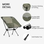 CAMEL CROWN Camping Chair Heavy Duty Backpacking Chair - Ultra-Light Folding Chair with Carry Bag, Portable Compact for Outdoor, Lawn, Hiking, Beach, Picnic