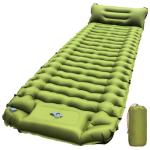 RusChic Sleeping Pad, Ultralight Inflatable Sleeping Pad for Camping with Pillow Built-in Foot Pump, Extra Thick Compact Camping Sleeping Mat for Hiking, Backpacking, Tent Use