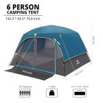 CAMEL CROWN Camping Tents for 6 Person Tent,Weatherproof Tent with Rainfly & Carry Bag,Family Camping Tent for Outdoor