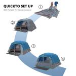 CAMEL CROWN Camping Tents for 6 Person Tent,Weatherproof Tent with Rainfly & Carry Bag,Family Camping Tent for Outdoor