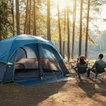 CAMEL CROWN Camping Tents for 6 Person Tent,Weatherproof Tent with Rainfly & Carry Bag,Family Camping Tent for Outdoor