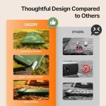 OGERY Self-Inflating Sleeping Pad with Built-in Foot Pump, 3" Memory Foam Camping Mattress for Side Sleepers, Quiet & Insulated Sleeping Mat Camping Essential Gear for Car Tent Camping