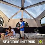 HINSTANT 4/6/8 Person Instant Tent, Waterproof Pop Up Tents for Camping with Rainfly, 60 Seconds Easy Setup, Automatic Cabin Tent for Family Camping with Expandable Carry Bag & Upgraded Ventilation