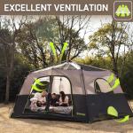HINSTANT 4/6/8 Person Instant Tent, Waterproof Pop Up Tents for Camping with Rainfly, 60 Seconds Easy Setup, Automatic Cabin Tent for Family Camping with Expandable Carry Bag & Upgraded Ventilation