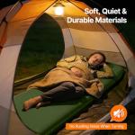 OGERY Self-Inflating Sleeping Pad with Built-in Foot Pump, 3" Memory Foam Camping Mattress for Side Sleepers, Quiet & Insulated Sleeping Mat Camping Essential Gear for Car Tent Camping