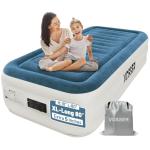 VOSSER Twin Air Mattress with Built-in Pump,Fast & Easy Inflation/Deflation Inflatable Mattress, Foldable Blow Up Mattress with Storage Bag, Inflatable Bed for Home, Camping & Guests