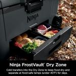 Ninja FrostVault | 65qt Wheeled Cooler with Cold Dry Zone | Integrated Fridge-Temp Dry Storage Drawer | Premium Heavy-Duty Insulated Cooler | Keeps Ice for Days | Charcoal Gray | FB265CG