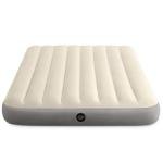 Intex 64102E Dura-Beam Standard Single-High Air Mattress: Fiber-Tech – Full Size – 10in Bed Height – 600lb Weight Capacity – Pump Sold Separately