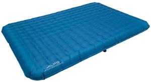 ALPS Mountaineering Vertex Air Bed – Twin & Queen Size Options, PVC-Free Fabric, Coil System, Rechargeable Pump with Wall/Car Charger, Indoor/Outdoor Use