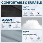 PTEROMY Sleeping Bags for Adults, Lightweight and Machine Washable, Water Resistant Backpacking Camping Sleeping Bag for Warm Cold Weather, Camping Essentials for Hiking Travel (Black, 1.35kg)