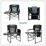 SUNNYFEEL Camping Directors Chair, Heavy Duty,Oversized Portable Folding Chair with Side Table, Pocket for Beach, Fishing,Trip,Picnic,Lawn,Concert Outdoor Foldable Camp Chairs