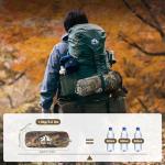 Night Cat Camping Hammock Tent: Lightweight Portable 4 in 1 Hammock with Rain Tarp and Mosquito Net for Hiking Jungle Outdoor Camouflage